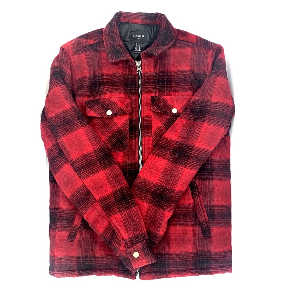 🟡🟣🟤Lumberjack Jacket Size Small Fleece